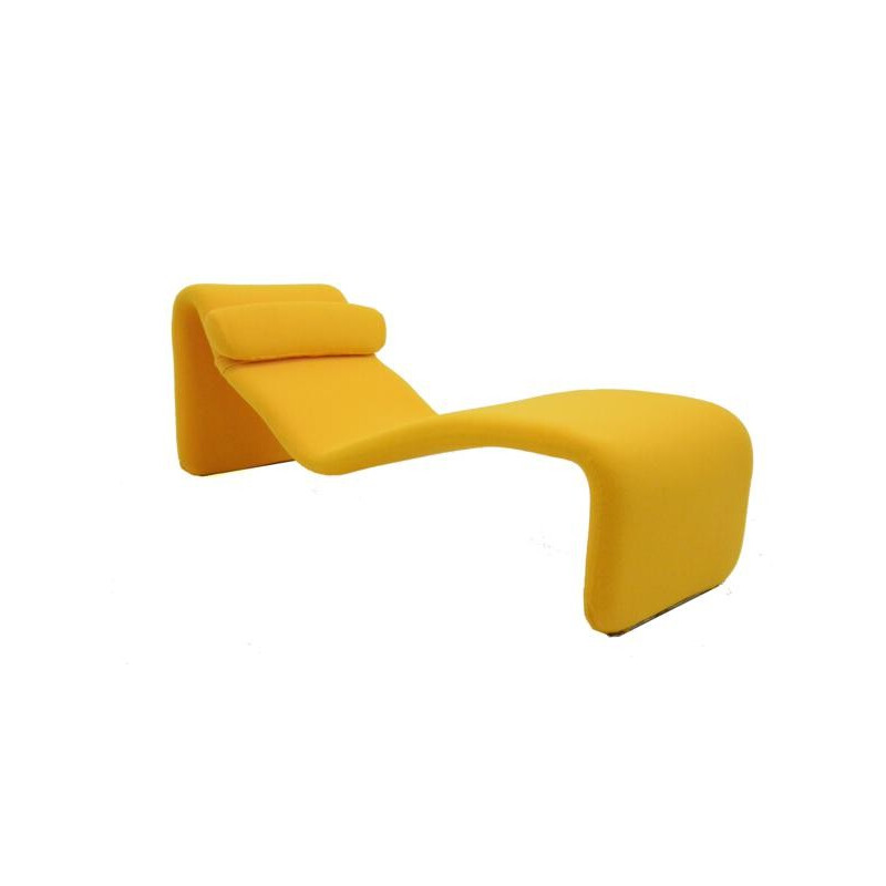Yellow "Djinn" lounger by Olivier Mourgue - 1960s