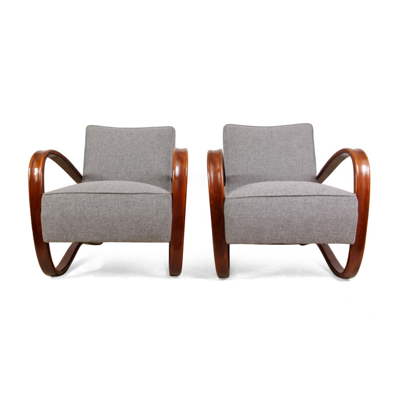 Pair of H269 armchairs by Halabala for Thonet - 1930s