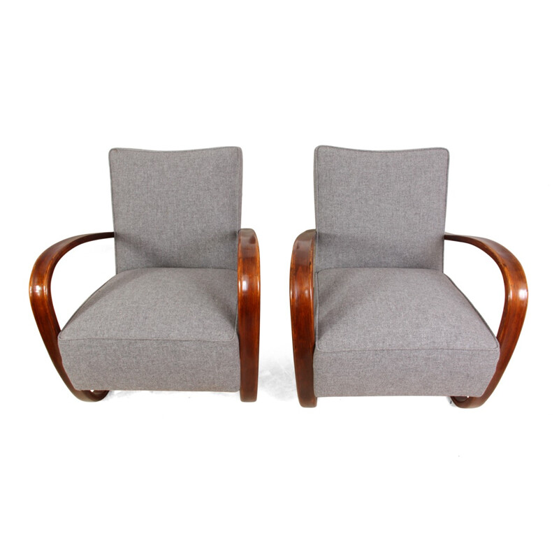Pair of H269 armchairs by Halabala for Thonet - 1930s