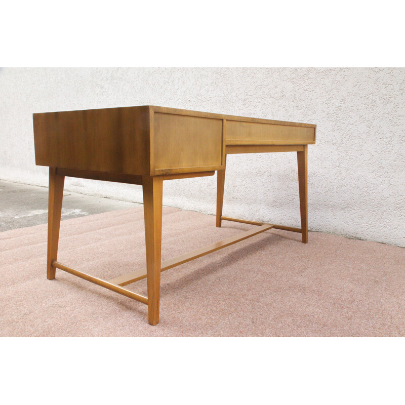 Walnut Desk by Georg Satink for WK Mobel, Model 468 - 1950s