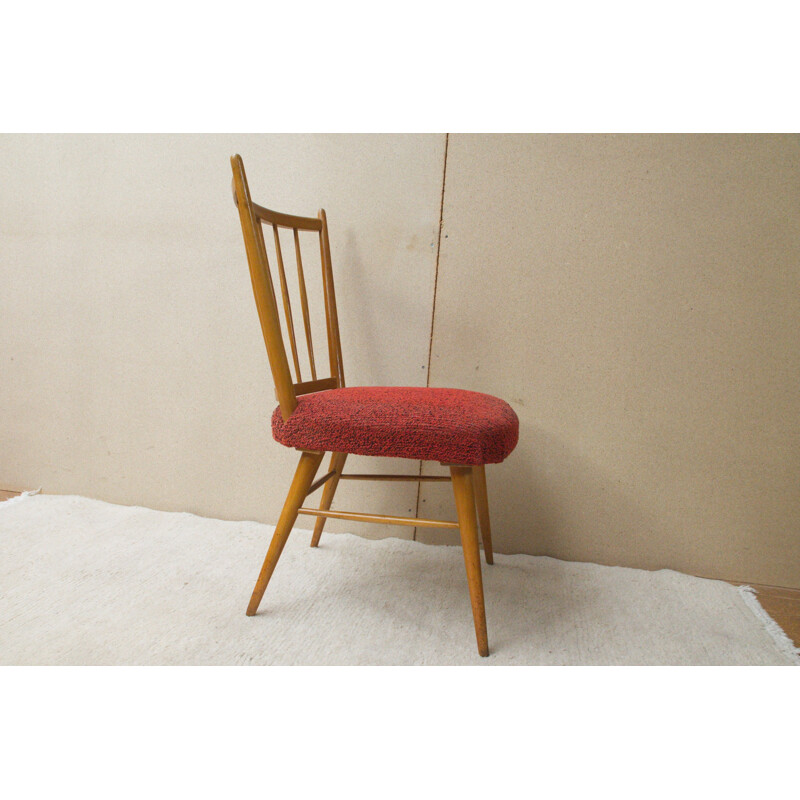Chaise retapissé en hêtre par Carl Sasse pour Casala - 1950