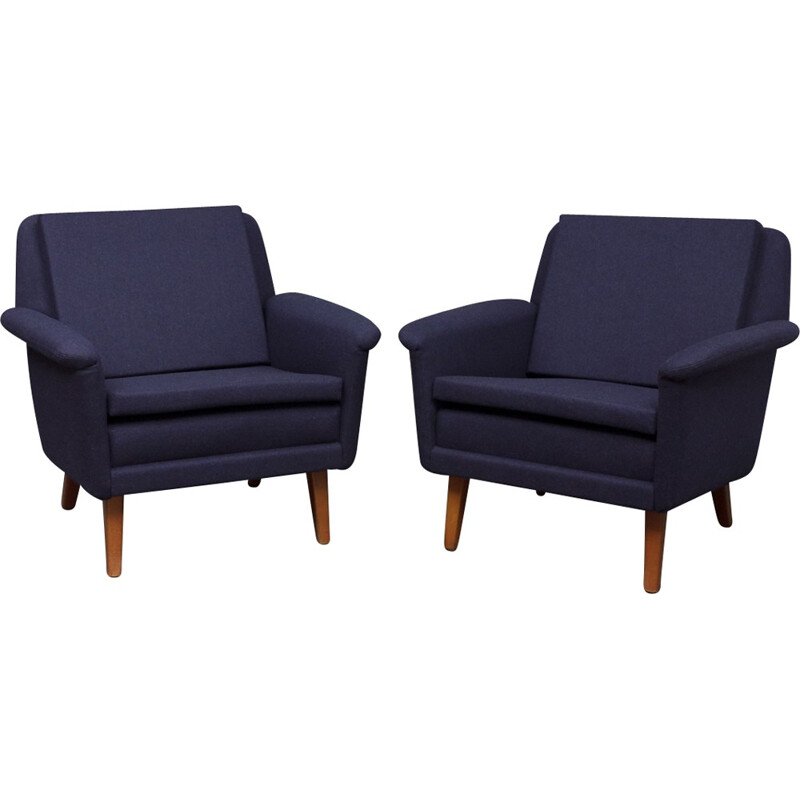 Pair of easy chairs by Folke Ohlsson for Fritz Hansen - 1960s