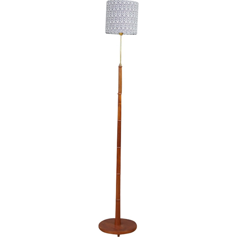 Vintage Danish Teak Floor Lamp - 1960s