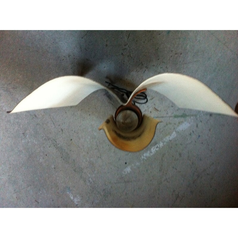 Vintage gull wing wall lamp, 1970