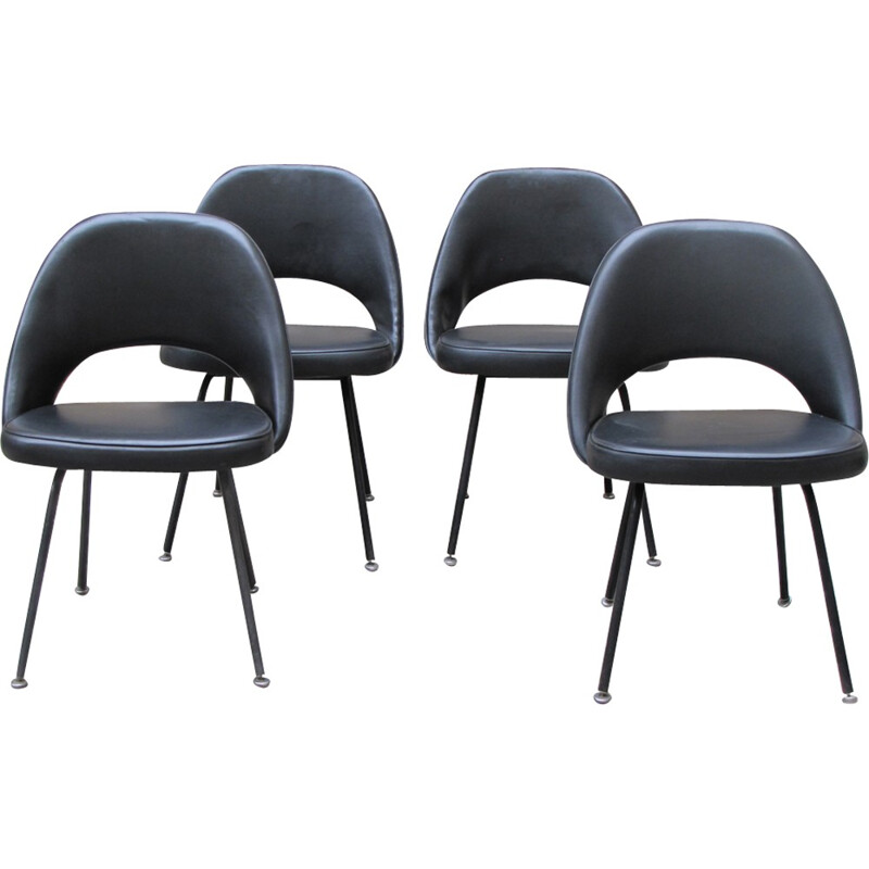 Set of 4 chairs, model conference by Eero Saarinen - 1960s