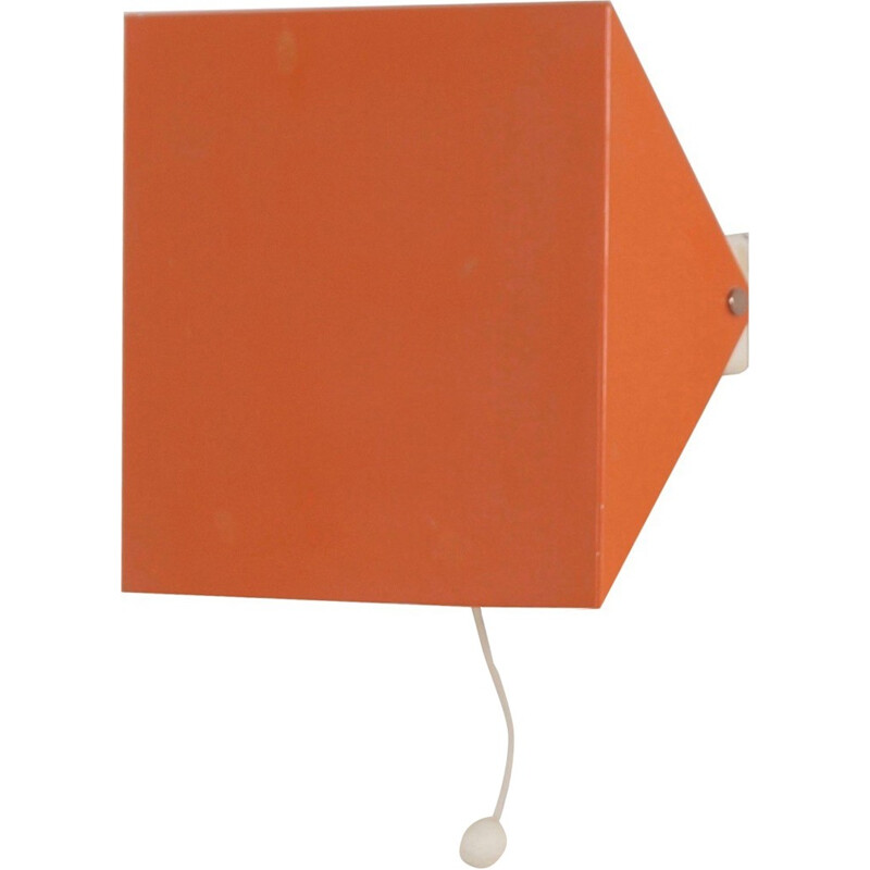 Doria Wall Lamp by Wilhelm Braun Feldweg,Salmon Red - 1962