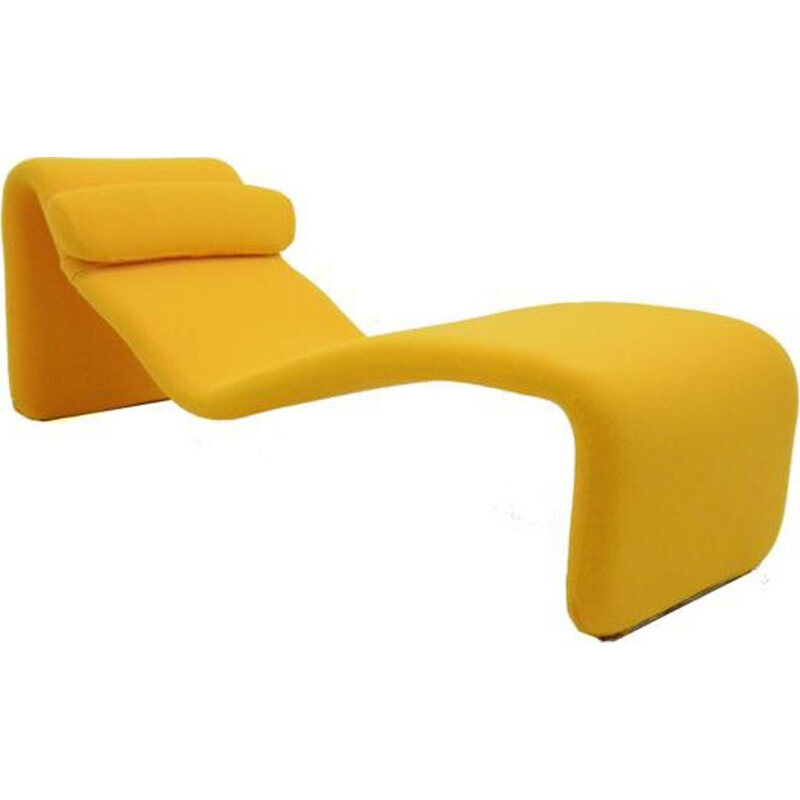 Yellow "Djinn" lounger by Olivier Mourgue - 1960s