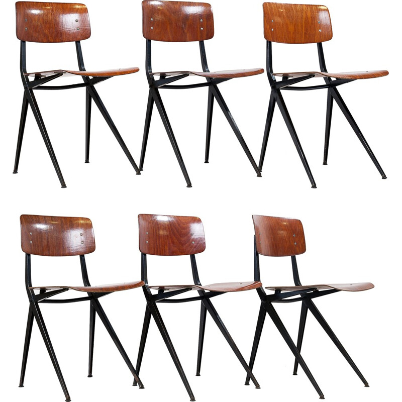 Suite de 6 chaises MARKO design Friso KRAMER - 1960