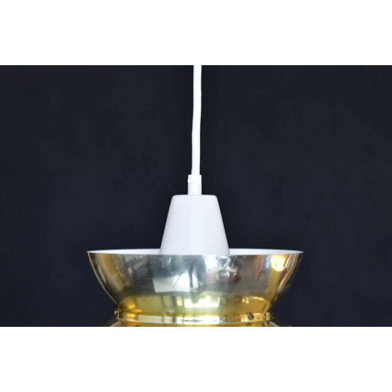 Brass pendant lamp "DooWop" by Louis Poulsen - 1970s