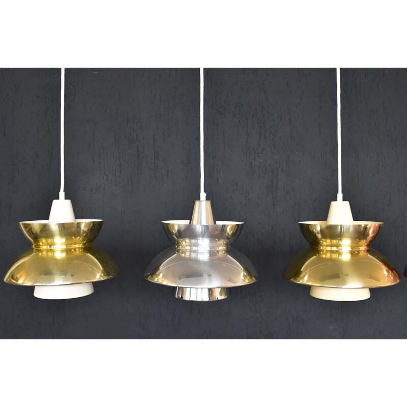 Brass pendant lamp "DooWop" by Louis Poulsen - 1970s