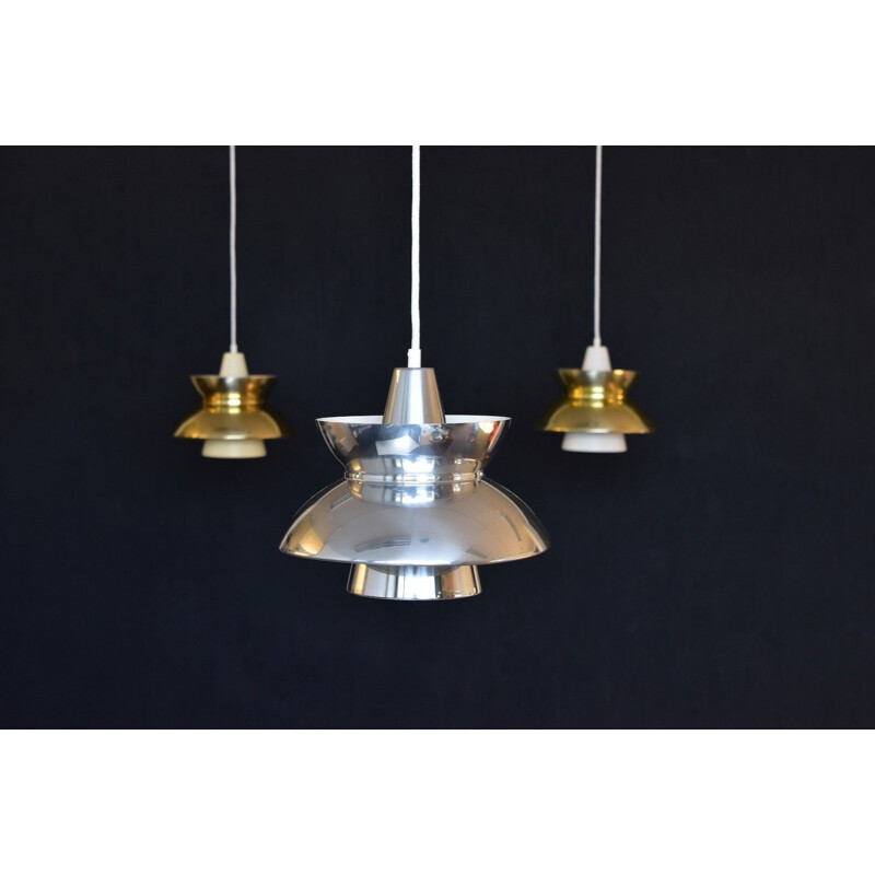 "DooWop" silver pendant lamp by Louis Poulsen - 1960s
