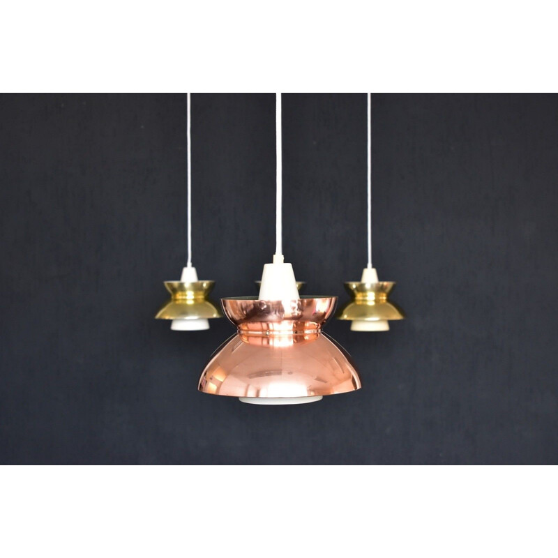 Copper Louis Poulsen pendant lamp "DooWop" - 1960s