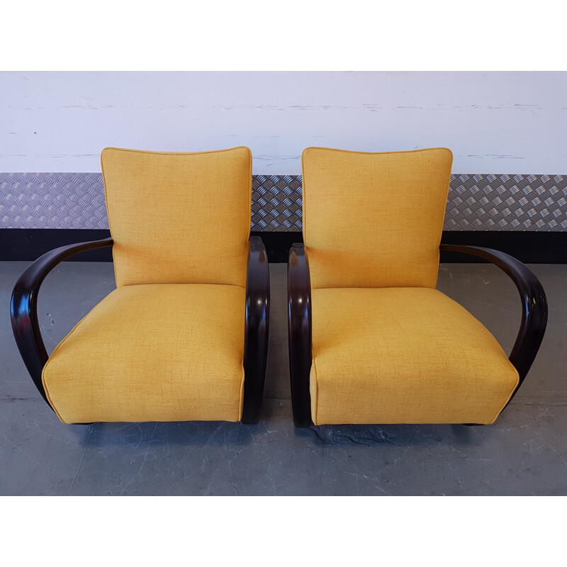 Set of 2 Jindrich Halabala H - 269 Armchairs for Thonet - 1930s