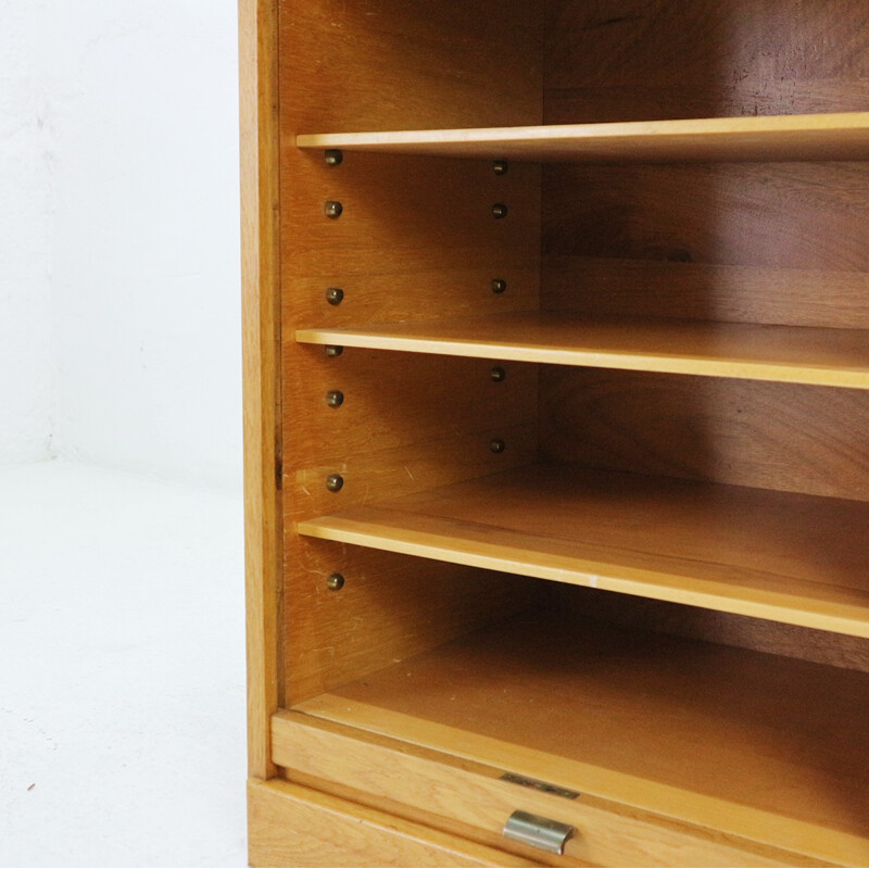 Vintage office cabinet in oakwood - 1960s