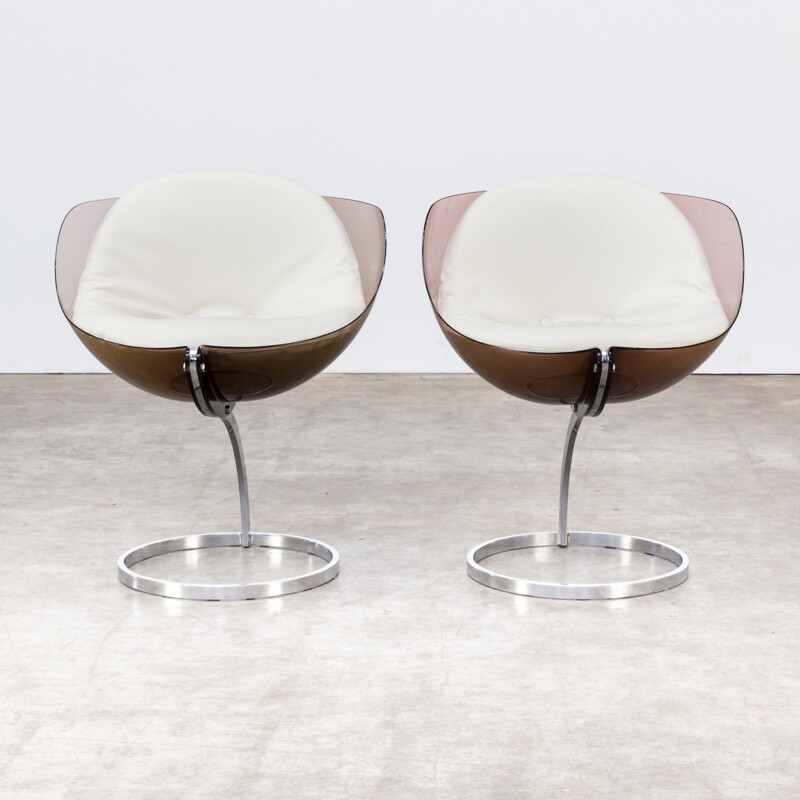 Pair of Sphere chairs by Baris Tabacoff for Mobilier Modulaire - 1970s