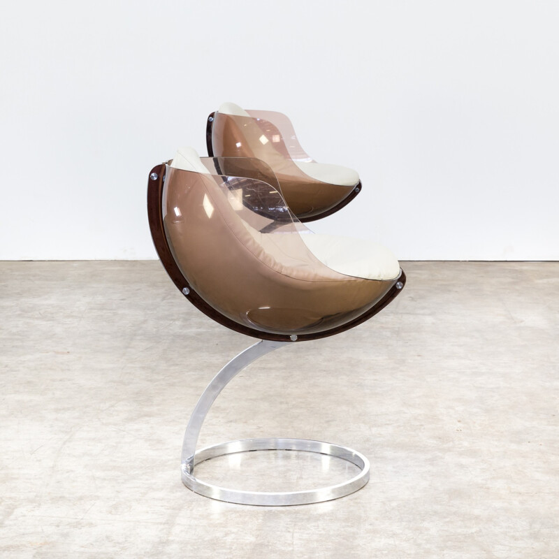 Pair of Sphere chairs by Baris Tabacoff for Mobilier Modulaire - 1970s