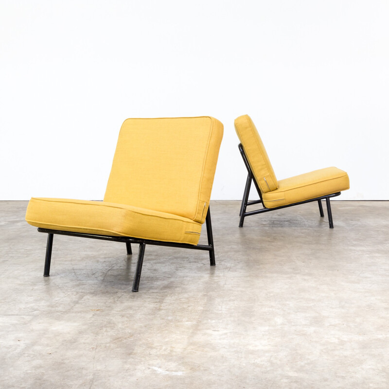 Pair of model '013' armchair by Alf Svensson pour Artifort Dux - 1950s