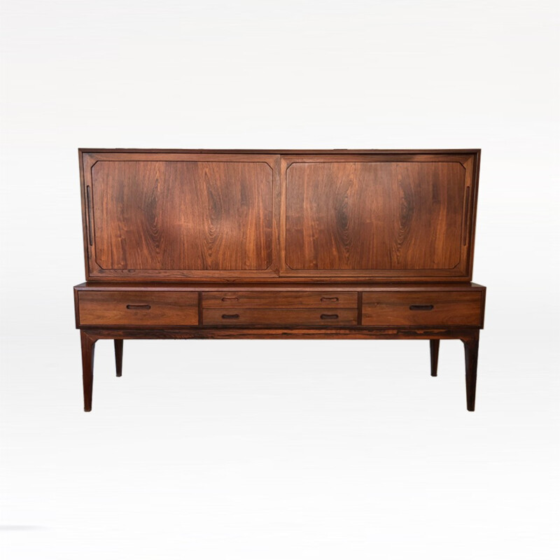 Buffet vintage en Palissandre modèle 54 par Kai Kristiansen pour Schou Andersen, 1960