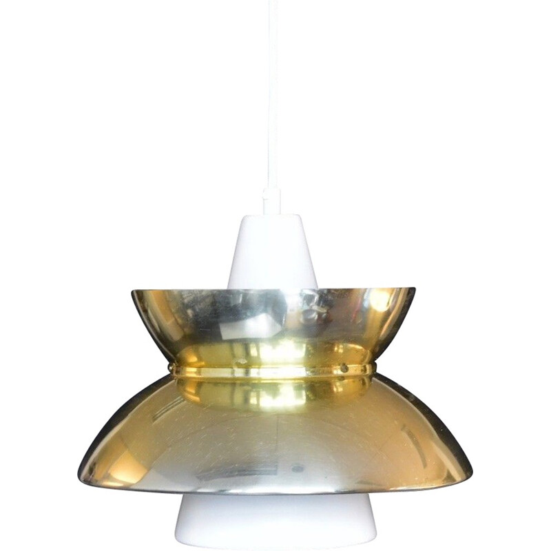 Brass pendant lamp "DooWop" by Louis Poulsen - 1970s