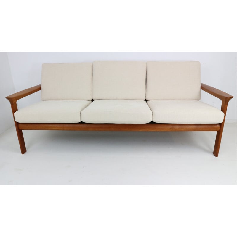 Danish Teak 3 Seat Sofa by Sven Ellekaer for Komfort - 1960s