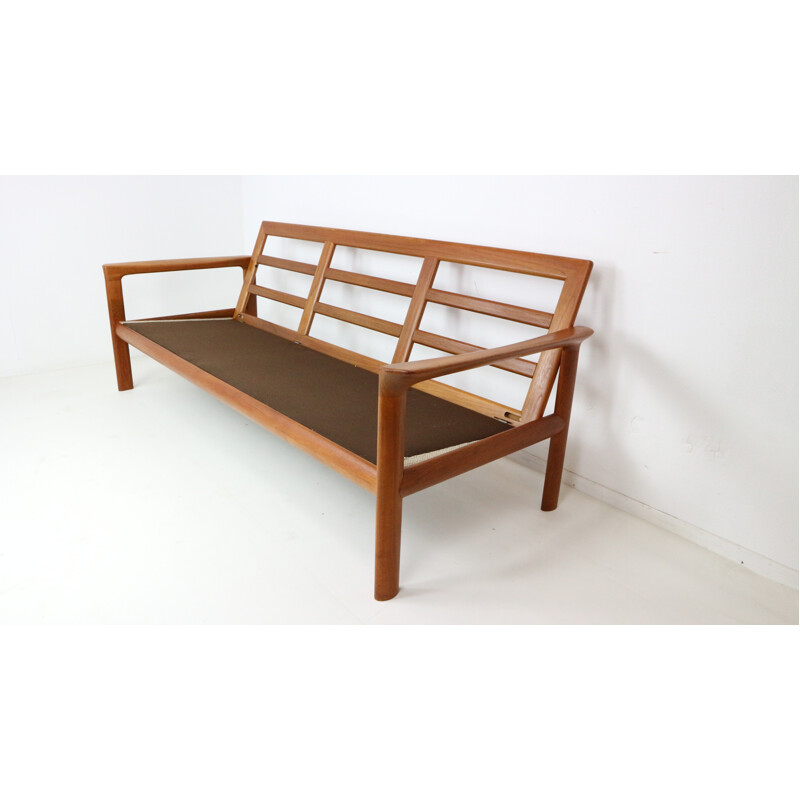 Danish Teak 3 Seat Sofa by Sven Ellekaer for Komfort - 1960s