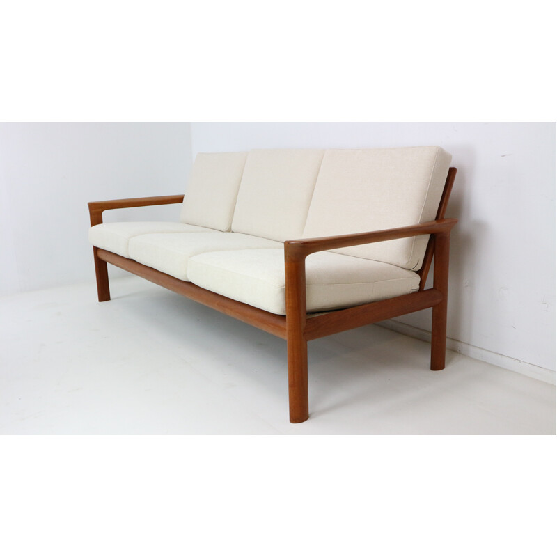 Danish Teak 3 Seat Sofa by Sven Ellekaer for Komfort - 1960s