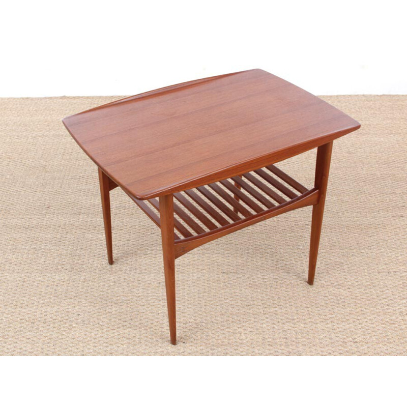 Scandinavian side table in solid teak by Tove and Edvard Kindt-Larsen for France and Søn - 1950s