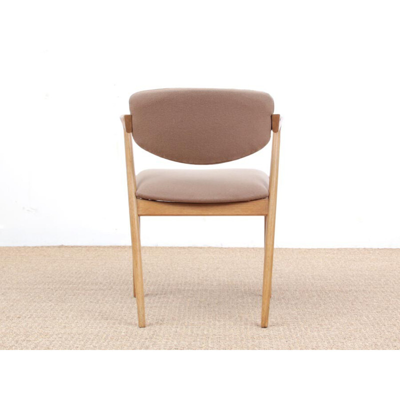 Set of 8 oak chairs, model 42 by Kai Kristiansen - 1960s