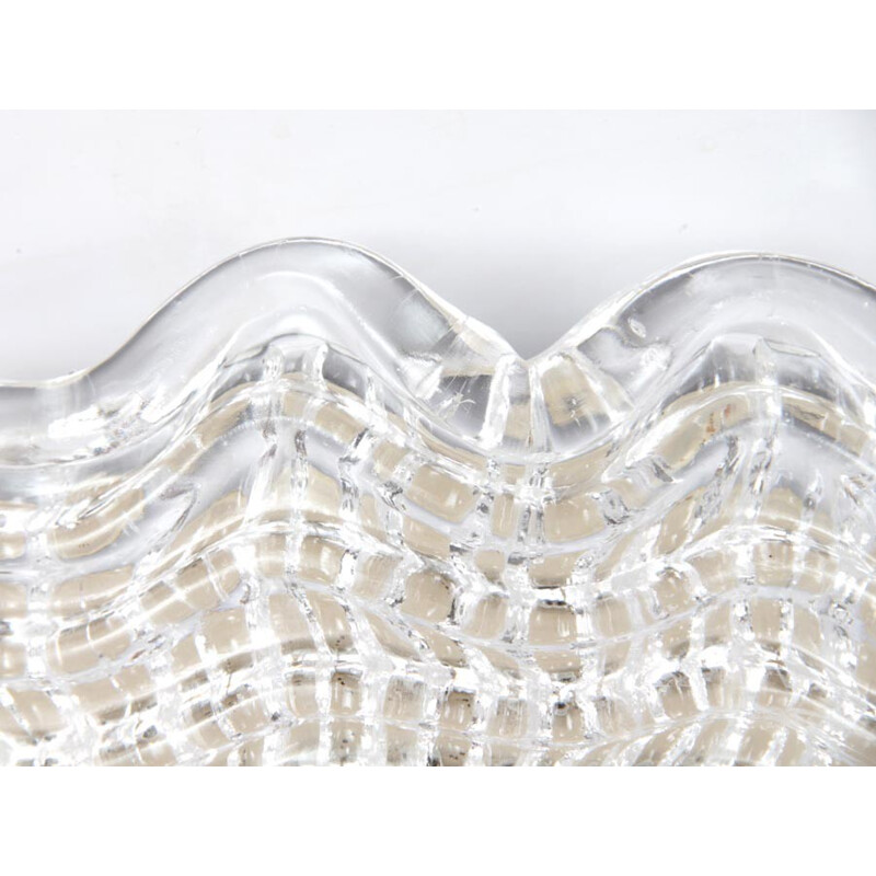 Vintage Scandinavian crystal ceiling lamp by Carl Fagerlund for Orrefors, 1960