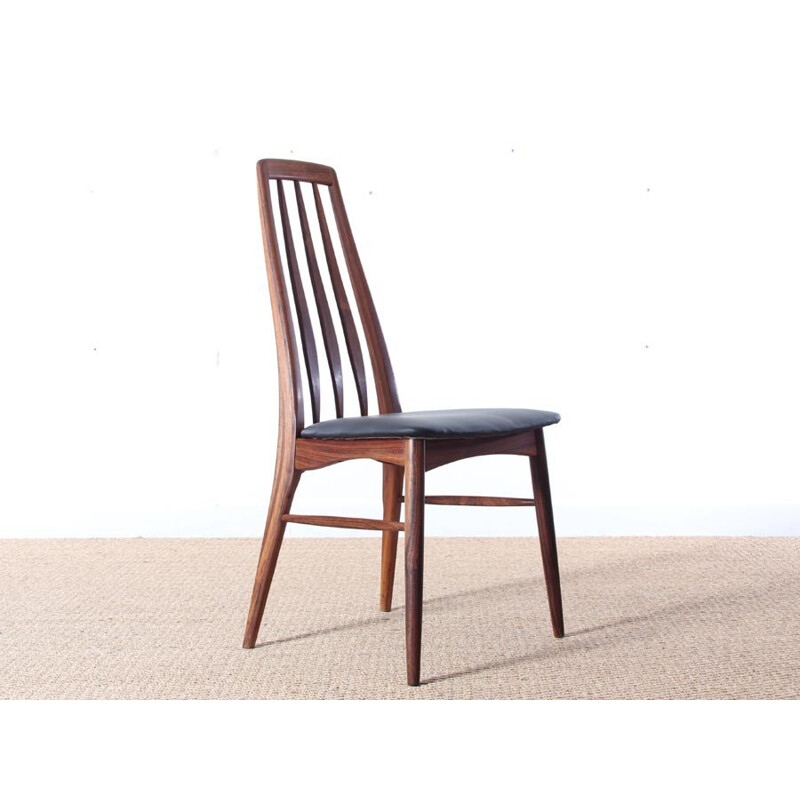 Set of 4 "Eva" chairs in Rio rosewood by Niels Koefoed - 1960s