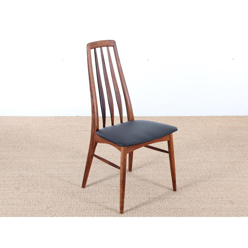 Set of 4 "Eva" chairs in Rio rosewood by Niels Koefoed - 1960s