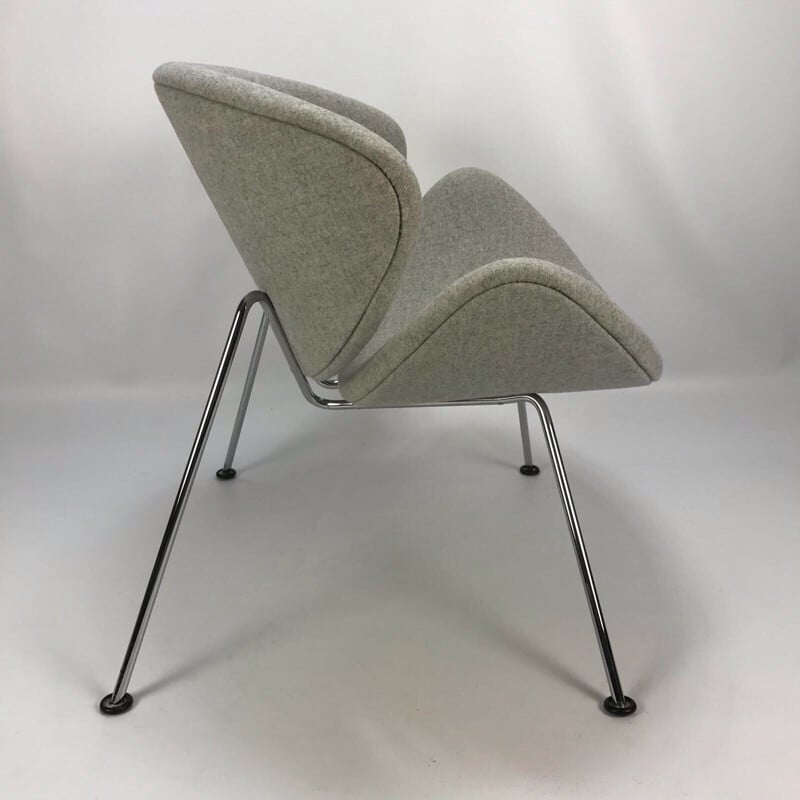 Vintage Grey Orange Slice Chair by Pierre Paulin for Artifort - 1960s