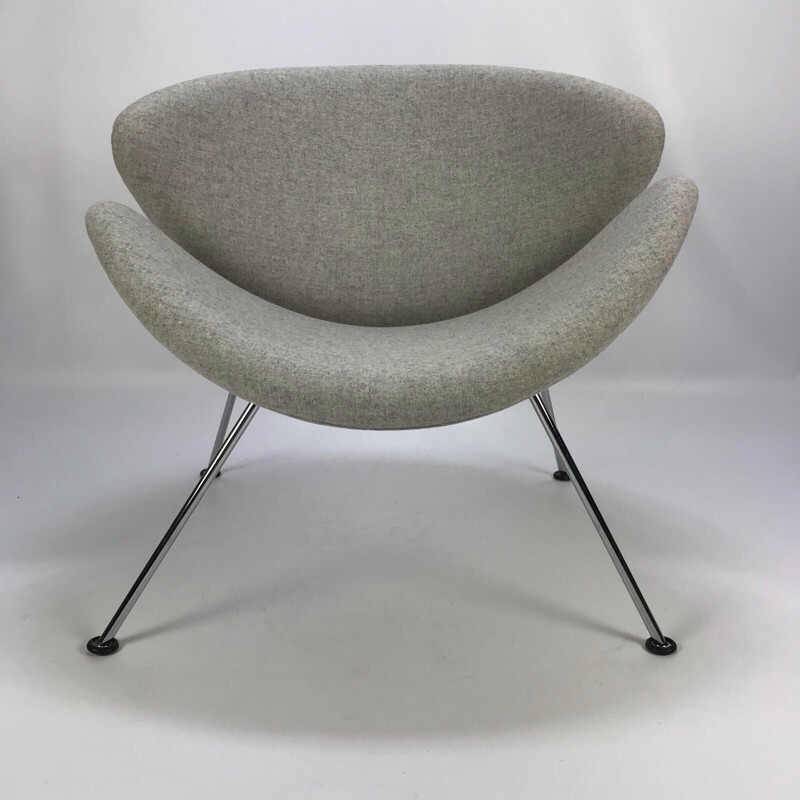 Fauteuil Orange Slice en tissu gris par Pierre Paulin pour Artifort - 1960