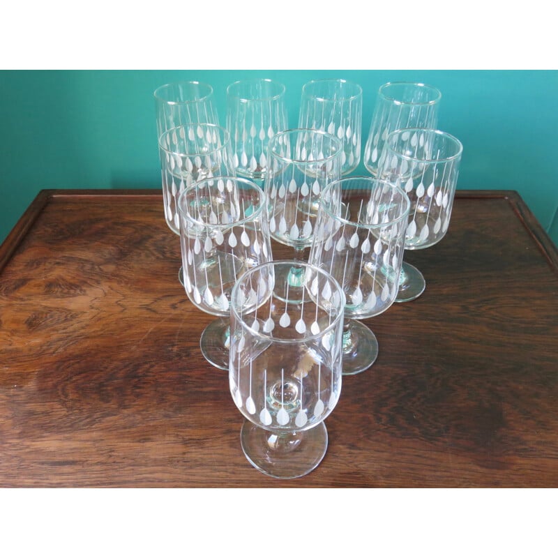 Set of 18 vintage glasses,Denmark - 1950s 