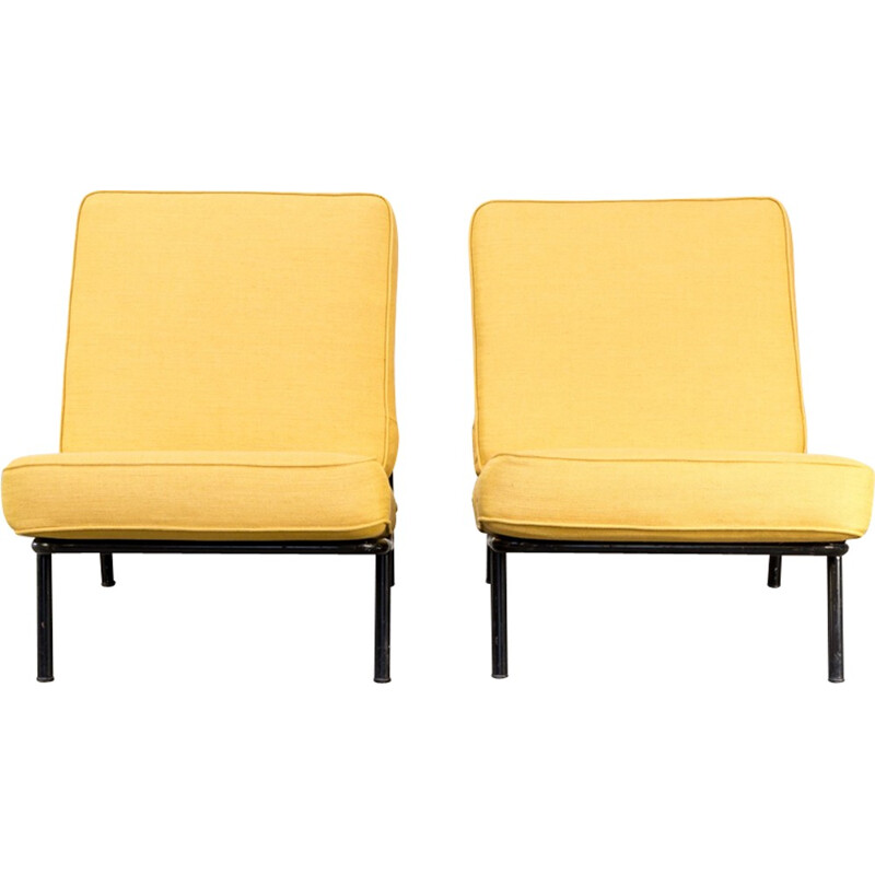 Pair of model '013' armchair by Alf Svensson pour Artifort Dux - 1950s