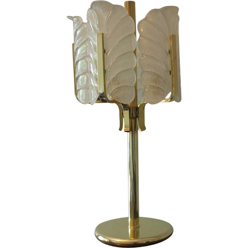 Acanthus Leaf Table Lamp by Carl Fagerlund for Orrefors - 1950s