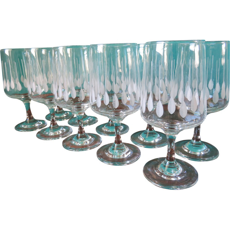 Set of 18 vintage glasses,Denmark - 1950s 