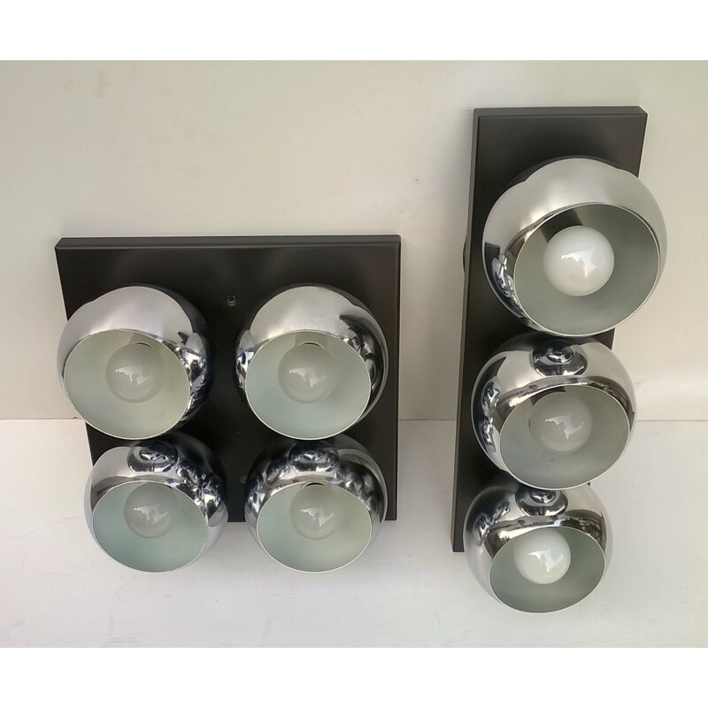 Set of 2 Wall Lights by Angelo Lelii for Arredoluce - 1960s