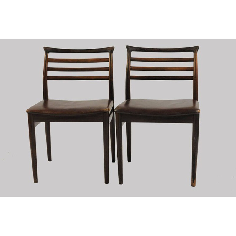 Set of Six Dining Chairs by Erling Torvits for Sorø Møbelfabrik - 1960s
