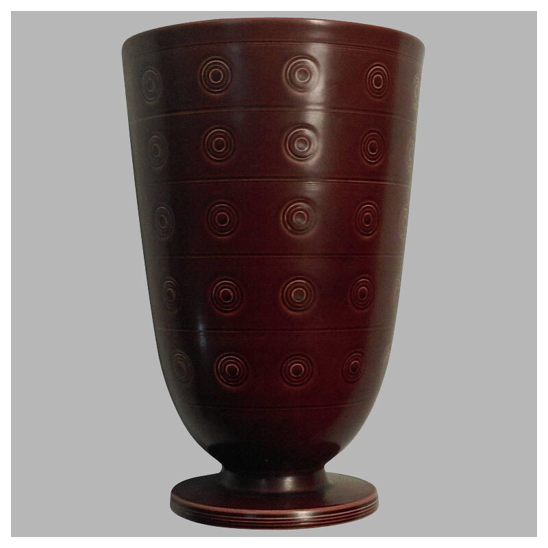 Large "Solbjerg" Vase by Nils Thorsson for Aluminia - 1930s