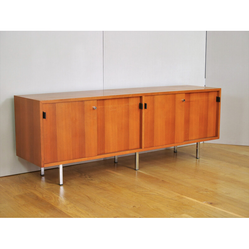 Vintage walnut sideboard by Florence Knoll - 1960s