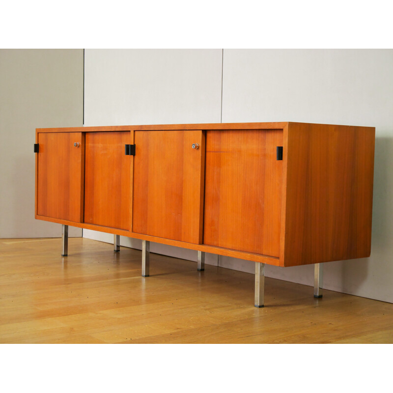 Vintage walnut sideboard by Florence Knoll - 1960s