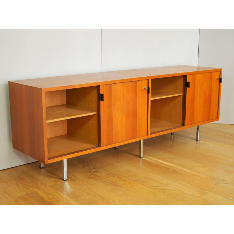 Vintage walnut sideboard by Florence Knoll - 1960s