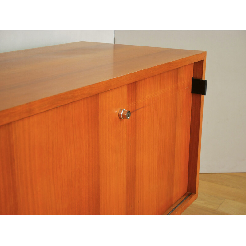 Vintage walnut sideboard by Florence Knoll - 1960s