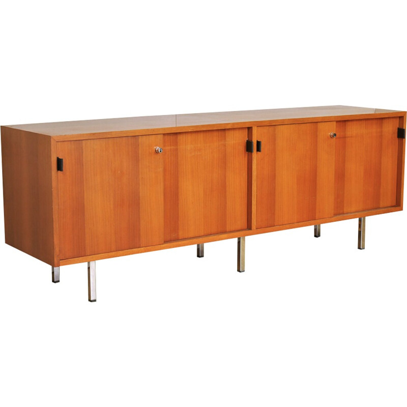 Vintage walnut sideboard by Florence Knoll - 1960s