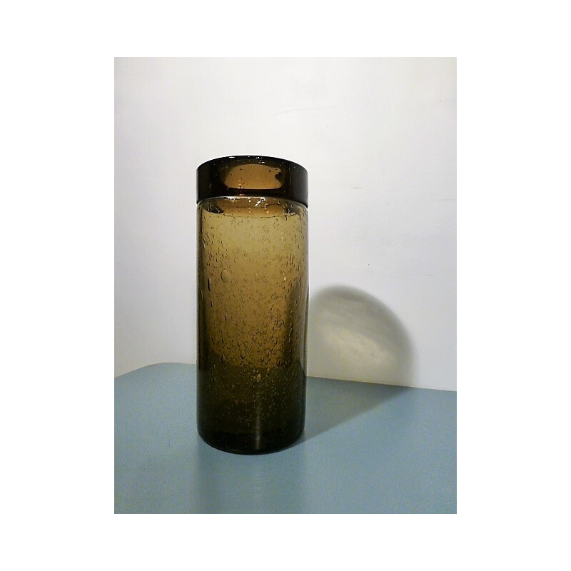 Vintage french glass vase by House Bendor - 1950s