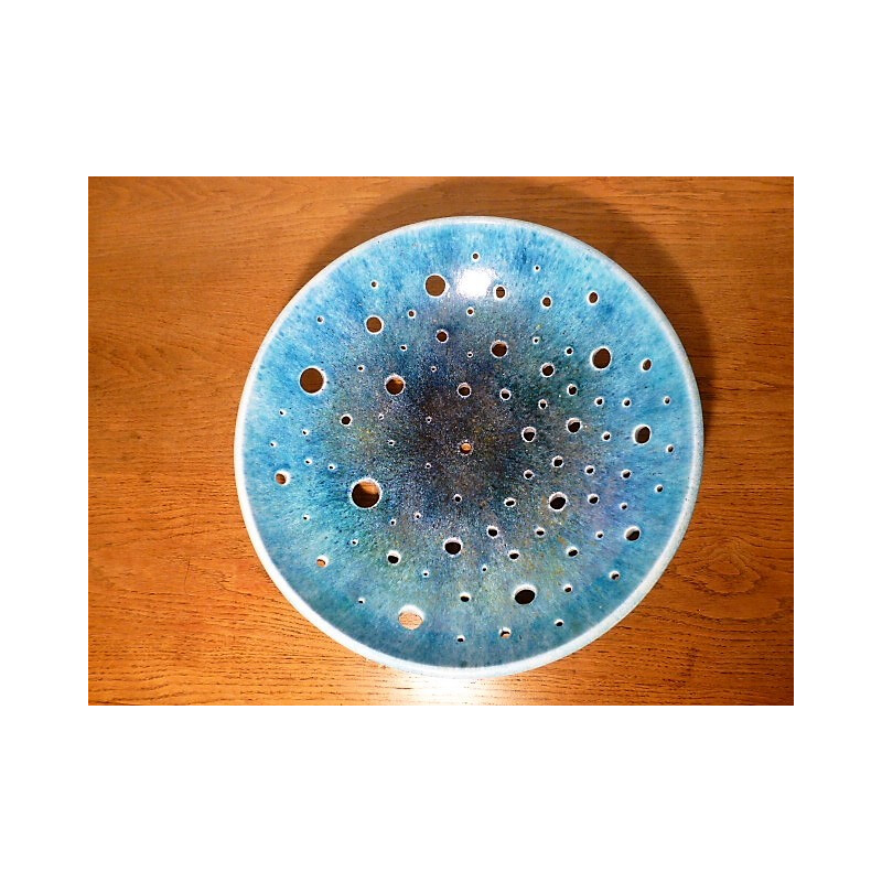 Large plate in ceramic - 1970s