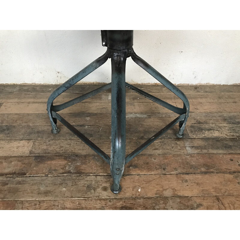 Nicolle Industrial loft Stool - 1930s