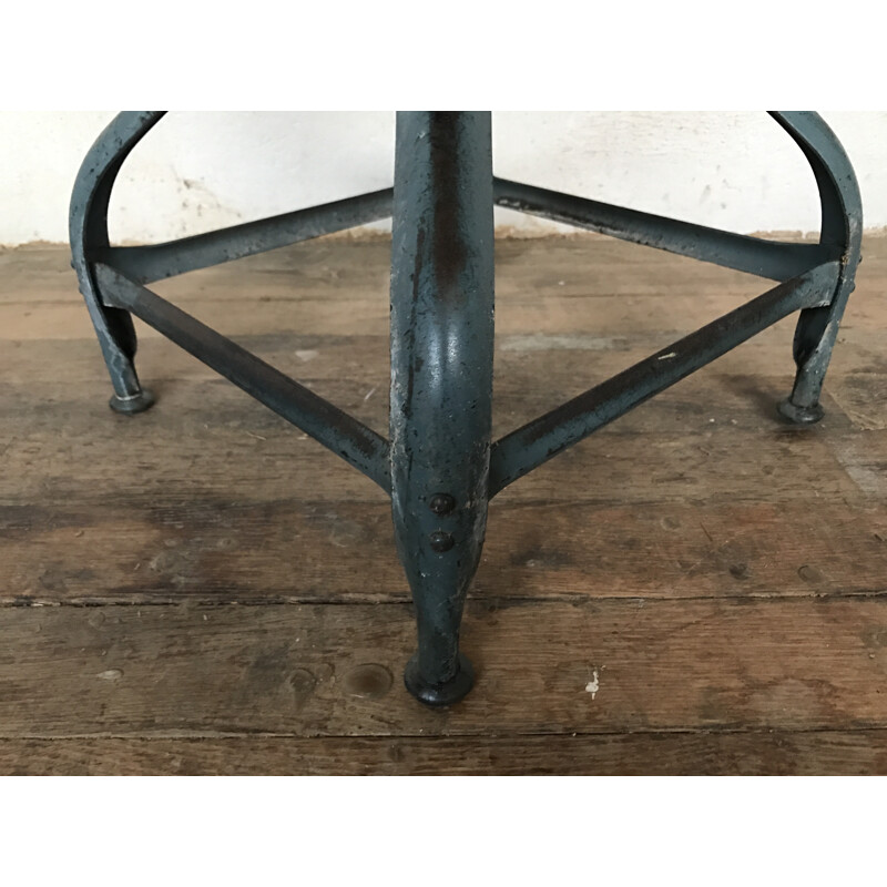 Nicolle Industrial loft Stool - 1930s