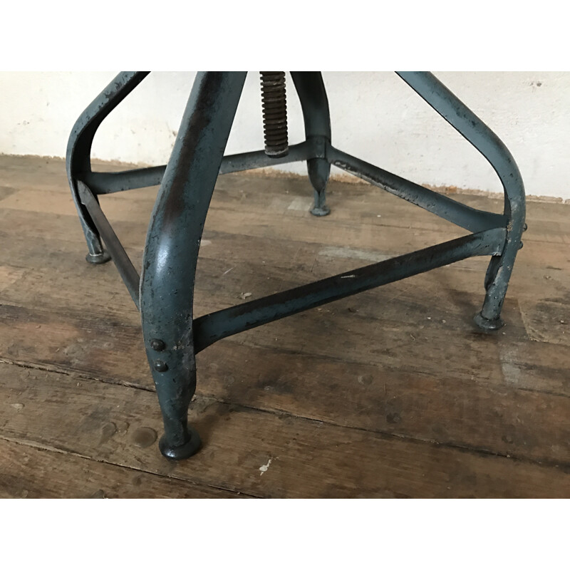 Nicolle Industrial loft Stool - 1930s